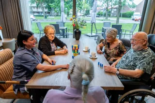 Spelletje bewoners De Leystroom